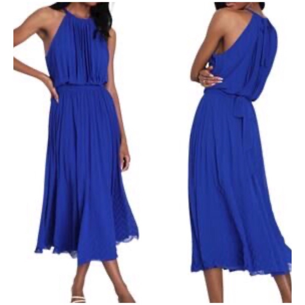 Lulu's Royal Blue Midi Dress